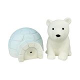 Happy Pet Polar Pals Sesli Kutup Ayısı Köpek Oyuncağı, Beyaz, 2 Parça, Düdüklü Peluş Set, Yumuşak ve Dayanıklı, Çiğneme Oyuncağı