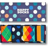Happy Socks Çok Renkli Kadın Desenli Soket Çorap XMIX09-6050 - Lacivert