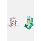 Happy Socks - Erkek Çok Renkli Baba Temalı 3\'lü Çorap Hediye Seti - 41 - 46