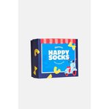 Happy Socks - Erkek Çok Renkli Makarna ve Scooter Desenli 2\'li Çorap Hediye Seti - 41 - 46