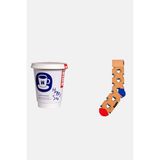 Happy Socks - Erkek Kahverengi Kahve Fincanı Temalı Çorap Hediye Seti - 41 - 46 - 202-Kahverengi