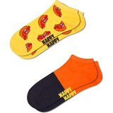 Happy Socks Erkek Sarı Desenli Pamuklu 2'li Çorap Seti P004569 - 41 - 46 - Sarı - Sarı