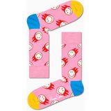 Happy Socks Ithal Özel Seri Unisex Renkli Soket Pinky Smile Çorap - Pembe - 35 - 39