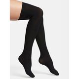 Happy Socks Ithal Özel Seri Women's Extra Long Siyah Diz Üstü Çorap - 38 - 42