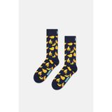 Happy Socks - Muz Desenli Pamuklu Çorap - 41 - 46 - 02-Sarı