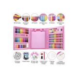 Happy Toys 208 Parça Çocuk Boyama Seti Kırtasiye Hediye Kutusu Kuru Kalem Pastel boya