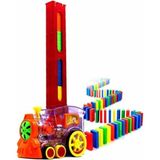 Happy Toys Domino Taşları Dizen Pilli Tren Brick Toys Oyuncak - Renkli