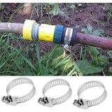 Happy Trend 10'lu Metal Hortum Kelepçesi Seti – 8-18 mm / 11-20 mm / 13-23 mm / 18-25 mm / 14-27 mm | Ayarlanabilir Paslanmaz Çelik Kelepçe Seti, Su – Hava – Yağ Hatları Için - Altın