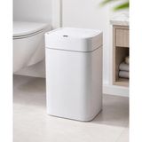 Happy Trend 22 Litre Sensörlü Çöp Kovası, Otomatik Temassız Akıllı Çöp Kutusu, Sessiz Kapanan, 2 Aa Pille Çalışan, Hijyenik Mutfak, Banyo ve Ofis Çöp Kovası Beyaz - Standart