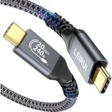 Happy Trend 240W USB C - USB C Kablosu Hızlı Şarj Kablosu, USB 3.2 Gen 2 Tip C Şarj Kablosu 20GBPS Veri Aktarımı 4K Video Kablosu MacBook Pro/air, iPad Mini, Samsung S23/22/21/20 ile Uyumlu - Sarı