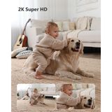 Happy Trend 2k Wifi Güvenlik Kamerası, Kapalı Evcil Hayvan Köpek Bebek Kamerası, Yapay Zeka Insan/hareket/ses Algılama, 360° Kablosuz Ip Ev Güvenlik Kamerası, Akıllı Izleme, Siren, Gece Görüşü, 2 Yönlü Ses, - Renkli