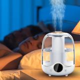 Happy Trend 3 Litre Hacimli Humidifier Buhar Makinesi Nemlendirici Aroma Terapi Difüzörü 3000 ml Kapasiteli 21X16 cm Ev Ofis Spa Oda Nemlendirici K07 (Beyaz)