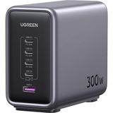 Happy Trend 300 W USB C Gan Şarj Cihazı, Pd3.1 Tek Bağlantı Noktalı 140 W, Çoklu Şarj Cihazı, 5 Bağlantı Noktalı, MacBook iPad iPhone Galaxy Pixel Steam Deck Kablo 240 W 1,5 M - Siyah