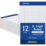Happy Trend 5 x 8 Yasal Ped, 12'li Paket, Dar Çizgili, Beyaz Kağıt, Yazı Pedi Başına 50 Yaprak, Amerikan Pedi ve Kağıt, Abd'de Üretilmiştir (20-364)