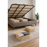 Happy Trend 6 Adet Büyük Boy Yatak Baza Altı Çok Amaçlı Hurç 64 x 45 x 22 cm (Kahverengi) - Standart