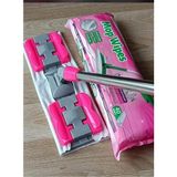 Happy Trend Adet Süper Islak Havlu Hediyeli Yer Cam Silme Mopu Mikrofiber Yedek Bezli Yer Duvar Fayans Silme - Standart - Mor