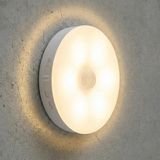 Happy Trend Amber LED Hareket Sensörlü Ledli Gece Lambası Şarj Edilebilir, Taşınabilir 4000K Günışığı (1 Adet)