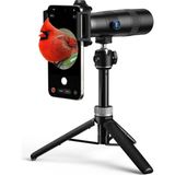 Happy Trend Apexel Tripod ile 30X Telefoto Lens - Iphone, Samsung, Pixel ve Daha Fazlası Için Profesyonel Telefoto Kamera Lensi - Sarı