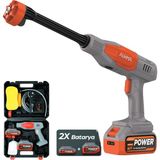 Happy Trend Auhma ACR07T Reel 203PSI Çift Akülü Yeni Nesil Motor 12 Parça Profesyonel Oto Yıkama Tabancası