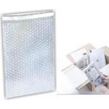 Happy Trend Balonlu Patpat Torba, Bantlı Baloncuklu Torba 10CM x 15CM + 5cm (50 Adet) - Şeffaf - Standart