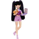 Happy Trend Barbie Dream Besties™ Renee™ Bebek ve Aksesuarları Barbie Rüya Arkadaşlar Renee Bebek ve Yiyecek Temalı 11 Aksesuar HYC24 - Siyah