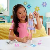 Happy Trend Barbıe Upuzun Muhteşem Saçlı Bebekler™ Bebek Barbie Upuzun Muhteşem Saçlı Bebekler Serisi Bebek ve Aksesuarları, 2 Farklı Kombiniyle Upuzun Saçlı Sarışın Bebek JCT72 - Beyaz
