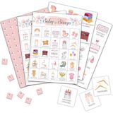 Happy Trend Bebek Bingo Kartları, 24 Oyuncu Için Pembe Bebek Duş Oyunu, Aile Arkadaşları Etkinlikleri Için Cinsiyet Açıklama Parti Oyunları, Tatil Partisi Hediyeleri Dekorasyonlar (04) - Sarı