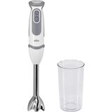 Happy Trend Braun Mq 5200WH - Multiquick 5 Vario El Blenderi Paslanmaz Çelik Karıştırma Ayağı, 1000 Watt, 600 ml Karıştırma ve Ölçüm Kabı Dahil, Beyaz/gri