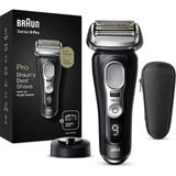 Happy Trend Braun Series 9 Pro Premium Erkek Tıraş Makinesi, Tıraş Başlığı, Elektrikli Tıraş Makinesi ve Düzeltici, 60 Dakika Pil Ömrü, 1-, 3, 7 Günlük Sakal, 9410S, Siyah