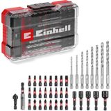Happy Trend Einhell M-Case 39 Parça Darbeye Dayanıklı Bits Seti (25 mm Uçlar, Metal Matkap Uçları, 60 mm Uç Tutucu, Lokma Ucu, Havşa Dahil Saklama Kutusu) - 49108773 - Gümüş - Standart