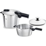 Happy Trend Fissler Vitaquick Premium 6+3,5lt Düdüklü Tencere - Gümüş