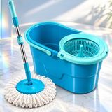 Happy Trend Fix Mop Set Pratik Temizlik Seti Sıkma Sistemli Döner Başlıklı - Standart - Turkuaz