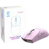 Happy Trend Gg Forge GM340 W Vıolet Gamıng Mouse Max 12000 Dpı 57GR Kablosuz Optık Sensor Oyuncu Faresı