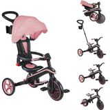 Happy Trend Globber - 4'ü 1 Arada Explorer Üç Tekerlekli Bisiklet - 10 Ay - 5 Yaş Arası Yeni Yürümeye Başlayan Çocuklar Için Katlanabilir ve Ölçeklenebilir Üç Tekerlekli Bisiklet - Pastel Pembe - Sarı
