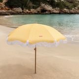 Happy Trend Güneş Şemsiyesi Büyük, Plaj, Havuz, Bahçe, Balkon, Yükseklik ve Yönü Ayarlanabilir, Upf 50+ Koruma, Polyester, Taşıma Çantası, 210 x 180 cm - Sarı
