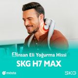 Happy Trend H7 Max Boyun & Omuz Masaj Aleti, Insan Eli Hissiyatında Shiatsu Masajı, Rahatlatıcı Isı ve Kırmızı Işık Özellikli, Kablosuz Masaj Deneyimi - Beyaz