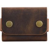 Happy Trend Hakiki Deri Kartlık, Kredi Kartı Cüzdanı, El Yapımı Minimal, Erkek & Kadın Minimalist Kartlık, Küçük Kartvizitlik, Hediyelik Ürün Şık Para ve Kartlık Çç (Taba)