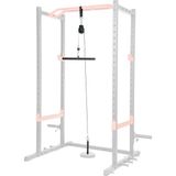 Happy Trend Health & Fitness Güç Raf ve Platform Ataşmanları, Ev ve Spor Salonu Için: Bar Tutucu, J Kanca, Lat Aşağı Çekiş, Barfiks Barı, Landmine, U Halkası, Plaka Tutucu, Düz Bar, Halat, Lat Bar