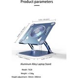 Happy Trend Ht-02 Metal Laptop Standı Yükseklik Ayarlı Fanlı Premium Serisi Notebook Tutucu Alüminyum Macbook Yükseltici 10-17 Inch