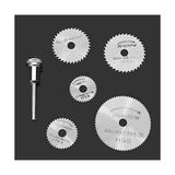 Happy Trend Için Mini Hss Torna Takımı-Daire Testere Levhaları Dremel Metallrotationsschneider Power Tool Set Schneidediamantscheiben Mandrel - Gümüş