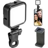 Happy Trend Ikili Set Dolgu Işık Canlı Yayın Için Mini Yüksek Parlaklık Dolgu Işığı Selfie Işık Paneli, Kıskaçlı Telefon ve Notebook Tutucu, Youtuber Yayıncı Işığı Ay-49 (Ay-49 - Işık) - Çok Renkli