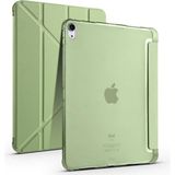 Happy Trend Ipad (10,nesil) 10.9" 2022 ile Uyumlu Katlanır Kalemlikli Standlı Uyku Modlu Akıllı Kılıf, Açık Yeşil