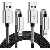 Happy Trend iPhone Şarj Kablosu, [apple Mfi Sertifikalı] Uzun Apple Lightning - USB Kablosu 6 Ayak, Hızlı iPhone Şarj Kablosu 6 Ayak Apple iPhone 13 Pro Max/12 Mini/11/xs Max/xr/8/7/6s/6/5s/se iPad - Çok Renkli