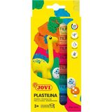 Happy Trend Jovi Plastilina 10 Renk Kurumayan Oyun Hamuru Kutulu 10X15 gr - Çok Renkli