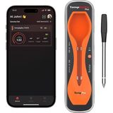 Happy Trend Kablosuz Akıllı Et Termometresi, 182M Ultra Menzilli Bluetooth Barbekü ve Fırın Isı Ölçer