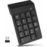 Happy Trend Kablosuz Sayısal Tuş Takımı, 18 Tuşlu Numerik Keypad, Numpad Klavye - Siyah