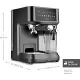 Happy Trend Karaca Mycaffe Barista S10 Entegre Süt Hazneli, Espresso, Latte ve Cappuccino Makinesi Matte Black - Standart