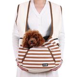 Happy Trend Köpek Sling Taşıyıcı Yavru Köpek Taşıyıcı, Ayarlanabilir Pet Ön Askı Taşıyıcı Sırt Çantası Seyahat Çantası, Alt Ped, Küçük Köpek Kedi Köpek Seyahat Yürüyüş Kamp Için Evcil Hayvan Taşıyıcı - Standart