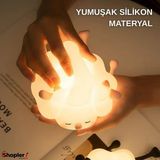 Happy Trend Koyun Gece Lambası, Yatak Odası Için, 3 Seviyeli Kısılabilir Parlaklı, Yumuşak Işıltılı Başucu Lambası, Emzirme, Küçük Çocuklar, Bebekler, Çocuk Odaları, Doğum Günü, Şarjlı Lamba - Sarı