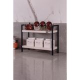 Happy Trend MDSMUR0002 Metal Masa Tezgah Üstü Düzenleyici Organizer Banyo Mutfak Rafı Kitaplık Baharatlık - Çok Renkli